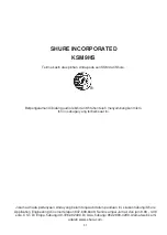 Предварительный просмотр 53 страницы Shure KSM9 User Manual