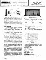 Предварительный просмотр 1 страницы Shure M64A Datasheet