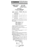 Shure M71C Datasheet preview