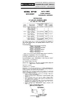 Preview for 1 page of Shure M71EB Datasheet