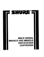 Предварительный просмотр 1 страницы Shure M95/D SERIES User Manual