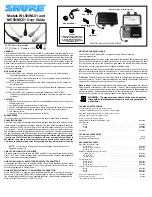 Shure MC50 User Manual предпросмотр