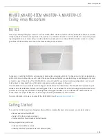 Preview for 4 page of Shure Microflex Advance MXA910 Manual