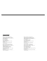 Preview for 16 page of Shure Microflex MX391 Series Specifications