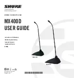 Preview for 1 page of Shure Microflex MX400D Series User Manual