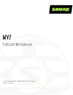 Preview for 1 page of Shure MV7 User Manual