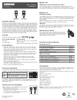 Preview for 5 page of Shure MX150/C User Manual