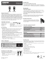 Preview for 7 page of Shure MX150/C User Manual