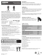Preview for 9 page of Shure MX150/C User Manual