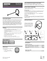 Shure MX153 User Manual preview