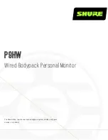 Предварительный просмотр 1 страницы Shure P9HW User Manual