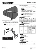 Shure PA805 User Manual preview