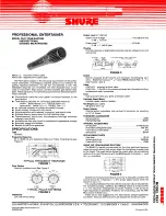 Preview for 1 page of Shure PE47 Series Manual