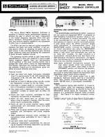 Shure PE610 Datasheet preview