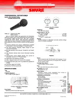 Shure PE85 Manual preview