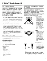 Preview for 2 page of Shure PGA STUDIO MICROPHONE KIT User Manual