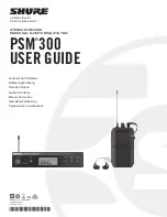 Shure PSM 300 User Manual предпросмотр