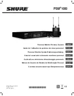 Preview for 1 page of Shure PSM1000 (Portuguese) Manual Do Usuário