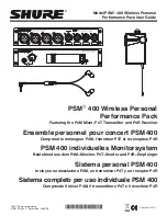 Preview for 1 page of Shure PSM400 Wireless Personal User Manual