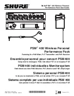 Предварительный просмотр 1 страницы Shure PSM400 Wireless Personal User Manual