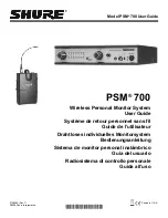 Shure PSM700 (German) Bedienungsanleitung preview