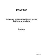 Preview for 2 page of Shure PSM700 (German) Bedienungsanleitung