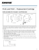 Предварительный просмотр 1 страницы Shure R131 Manual