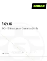 Shure RK244G Quick Start Manual preview