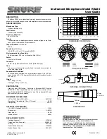 Preview for 1 page of Shure RS220 User Manual