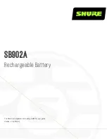 Preview for 1 page of Shure SB902A User Manual