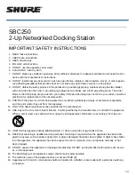 Preview for 1 page of Shure SBC250 Manual