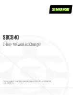 Shure SBC840 User Manual preview