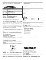 Preview for 2 page of Shure SE215m+ SPE User Manual