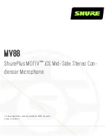 Предварительный просмотр 1 страницы Shure ShurePlus MOTIV MV88 Manual