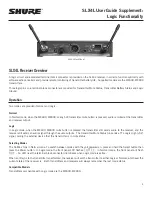 Preview for 2 page of Shure SLX4L User Manual