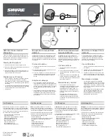 Предварительный просмотр 1 страницы Shure SM31FH Manual