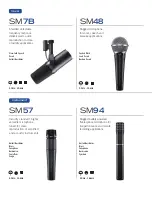 Предварительный просмотр 6 страницы Shure SM31FH Manual