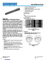 Preview for 1 page of Shure SM94 User Manual