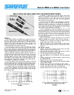 Предварительный просмотр 1 страницы Shure SM98A User Manual