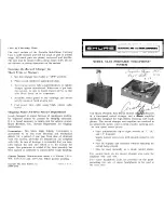 Preview for 1 page of Shure Solo-Phone SA-10 Manual