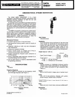 Preview for 1 page of Shure Sonodyne II 540SH Datasheet