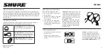 Preview for 3 page of Shure Sound Isolating SE 846CLE Instruction Manual