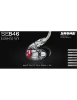 Shure Sound Isolating SE846 Instruction Manual preview