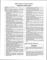 Предварительный просмотр 7 страницы Shure SR101 Series Operation And Service Manual