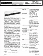 Preview for 1 page of Shure SR106 Operation And Service Manual