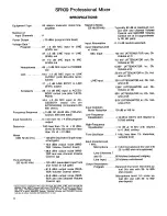 Preview for 2 page of Shure SR109 Operation And Service Manual