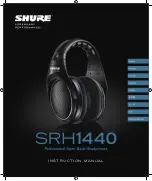 Preview for 1 page of Shure SRH1440 Instruction Manual