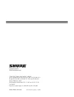 Preview for 30 page of Shure SVX1 User Manual