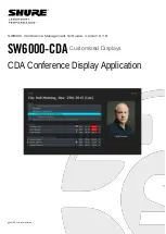 Shure SW6000-CDA User Manual preview