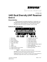 Preview for 2 page of Shure U4D Service Manual